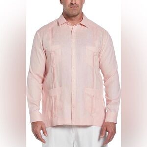 Guayabera- Cubavera 100% Linen Classic Guayabera Shirt Long Sleeve